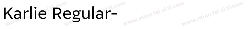 Karlie Regular字体转换